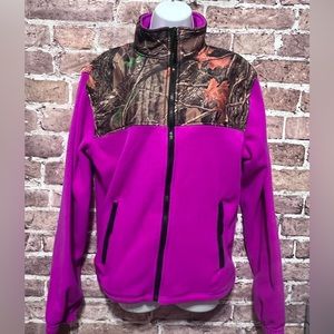 Womens medium | purple & camo | zip up